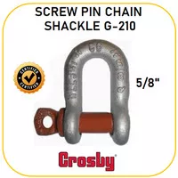 SHACKLE G210 5/8" CROSBY USA 3,25 T ( SCREW PIN CHAIN D SEGEL SAKEL )