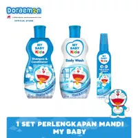 Set Perlengkapan Mandi My Baby Doraemon + Mouthwash - Shampoo 180ml B