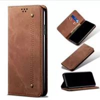 Flip Case OnePlus 8 ONE PLUS 8 Casing Cover Jeans LEATHER Kulit Dompet