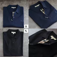 Authentic burberry polo shirt black & navy