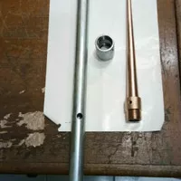 Paket Anti Petir / Splitzen Kuningan Lapis Tembaga 30 cm (3/4" inch)