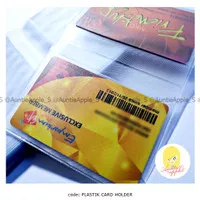 PLASTIK CARD HOLDER/PLASTIK DOMPET KARTU/PLASTIK TEMPAT BUKU KARTU