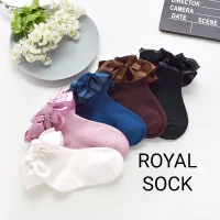 KAOS KAKI ANAK CEWEK SD TK / KAOS KAKI IMPORT KOREA PITA SATIN TEBAL