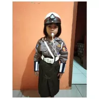 Baju seragam polisi anak kostum profesi polisi anak pocil polwan murah