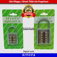 GEMBOK PINTU ANGKA DIGITAL 30 & 40 MM SIYOTA GEMBOK NOMOR DIGITAL LOCK