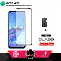 PAKET Tempered Glass Layar Oppo A53 2020 + Tempered Glass Camera Lens