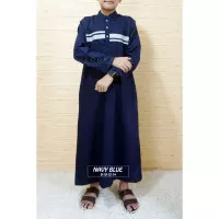 Koko gamis/jubah anak laki-laki maroko 8-14 tahun - Putih, 7-8 tahun