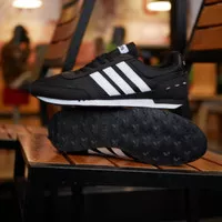 Sepatu Sneakers Casual Original ADIDAS NEO CITY RACER BLACK WHITE