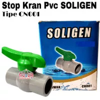 STOP KRAN 3/4 INCH SOLIGEN PVC BAGUS - STOP KRAN PLASTIK - BALLVALVE