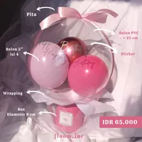 Balloon in Bubble / Bouquet Balloon / Buket Balon / Balon dalam Balon