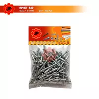 PAKU RIVET 529 - 4 X 8 MM BLIND RIPET RIFET TEMBAK ALUMINIUM 100 PCS