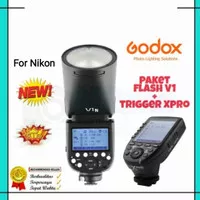 Godox Flash V1 Nikon + Trigger Xpro Nikon HSS TTL