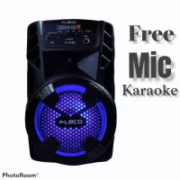 speaker karaoke fleco portable /speaker bluetooth fleco free mic