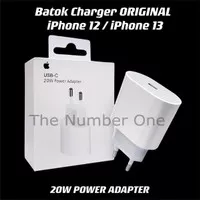 ADAPTOR CHARGER IPHONE BATOK USB C 20W ORIGINAL IPHONE 12 12 PRO