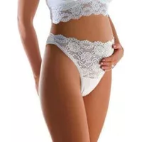 Carriwell Lace Stretch Panties G String White | Pakaian Dalam