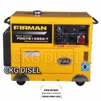 Genset Diesel Firman 5000 Wat FDG7810SE2-T 3Phase FDG 78010SE2-T