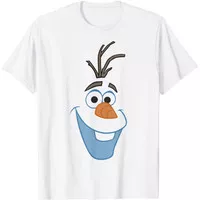 Baju anak Disney Frozen Olaf Big Face Cartoon T-Shirt