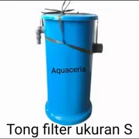 tong filter ukuran S aquarium/kolam tong saringan kotoran ikan