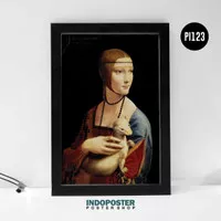 Lukisan Repro Leonardo da Vinci Lady with an Ermine A2 60x40cm