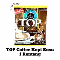 Top Coffee Kopi Susu gula 1 renteng renceng bubuk instan