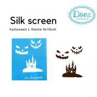 Halloween silk screen scrapbooking clay handmade decoupage ss14