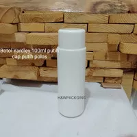 Botol Yardley 100ml putih cap putih polos tanpa list