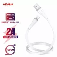 VIVAN SM100S KABEL DATA QUICK CHARGE USB MICRO 2A ANDROID 100CM FLAT