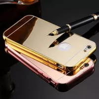 Case iPhone 6 6s 7 8 Plus SE 2020 Hardcase Casing Luxury Bumper Mirror