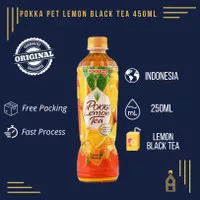 ASLI ORIGINAL Pokka Lemon Black Tea Teh 450ml Pet Bottle Botol