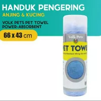 Volk Pet Towel Power Absorbent/Kanebo Handuk Mandi Hewan