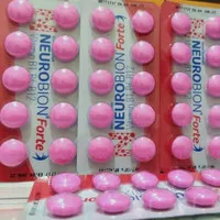 Neurobion Forte Pink 10 Tablet | Vitamin Neurotropik Tablet Pink Strip