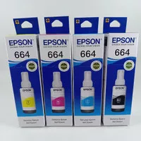 Tinta botol EPSON 664 ink refill ORIGINAL 70ml 4warna Cair Ori