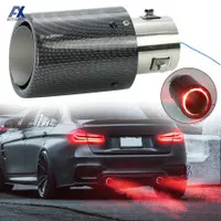 Knalpot Mobil LED Universal Car LED Exhaust Muffler - A11 - Red