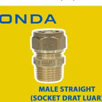 SOK DRAT LUAR ONDA 1/2" inch X 16mm Kuningan / Male Union / SDL