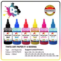 Tinta Printer Art Paper F1 Ink Black 100 ml for Printer Epson