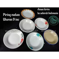 piring makan keramik 9inc piring prasmanan sunbird lucky rose lilia