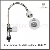 Kran / keran angsa flexible wastafel cuci piring New Soligen BS2-W