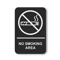Acrylic Signage No Smoking /Papan No Smoking 2