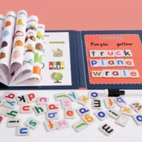 Mainan Spelling Anak/Spelling Game Book/Magnetic Spelling Book
