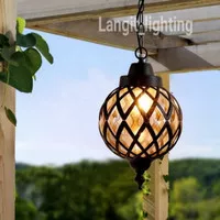 lampu gantung outdoor-lampu gantung teras?gold antik