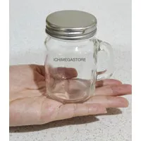 CHIMEGASTORE Mug Harvest Jar Mini 100 ml Tutup Stainless Gelas Kecil