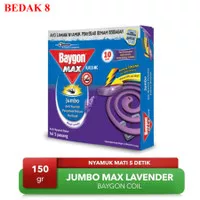 Baygon Coil Jumbo Max Lavender 10Hr 150 gr