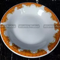 Piring mahkota 9inc piring motif lilia lucky piring makan prasmanan