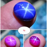 CINCIN BATU PERMATA RUBY AMERICAN STAR SIZE KANTORAN