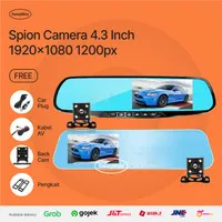 Car Camera Spion + Dasbor Cam Vehicle Blackbox DVR Full HD 1080P mobil