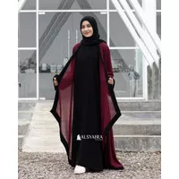 Long Outer Syari Cardigan Alia 2 Material Size L by Alsyahra Exclusive