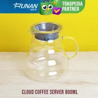 Server Kopi V60 Cloud Coffee Server 800 ml Jug Kopi Teh Manual Brew