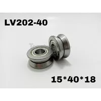 LV202-40 ZZ / V-40 V Groove Roller Bearing Linear Guide Ball Bearing