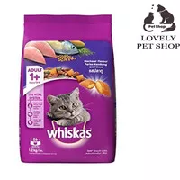 Makanan Kucing Adult Whiskas Mackerel / Ikan kembung 1.2 kg