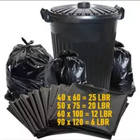 Kantong Plastik Sampah Kresek Sampah Warna Hitam Praktis Trash Bag